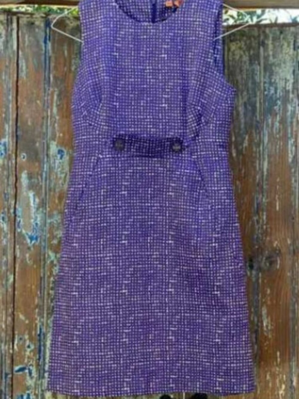 ✨ Tory Burch Purple Silk & Wool Blend Shift Dress ✨